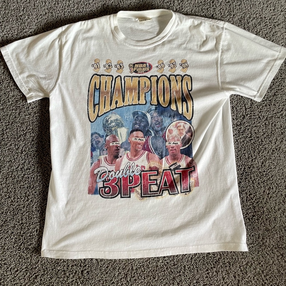 Chicago Bulls 3 Peat NBA Championship Finals Shirt